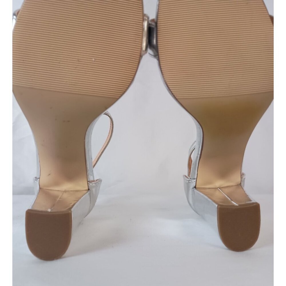 Madden Girl Beella Heeled Sandals Women’s Size 9 Silver NWOB - Picture 4 of 11